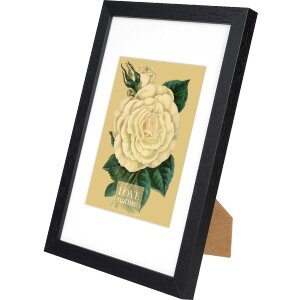 Goldbuch Bilderrahmen Rustiq schwarz 20x30 cm mit Passepartout 15x20 cm