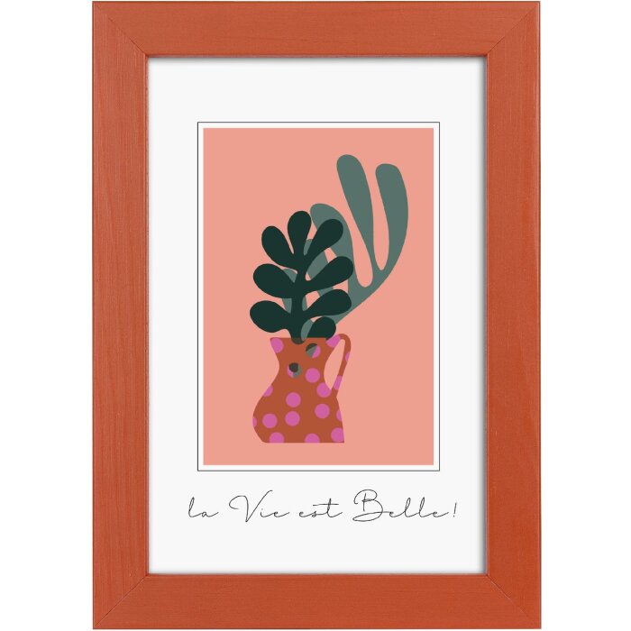 Goldbuch Holzrahmen Aura 10x15 cm Rust Echtholz Bilderrahmen mit Aufsteller