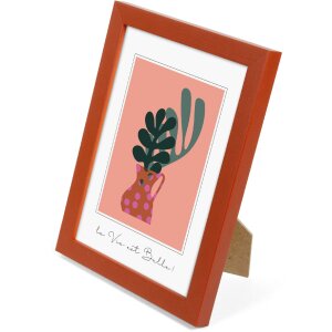 Goldbuch Holzrahmen Aura 13x18 cm Rust Echtholz mit Aufsteller und Klarglas