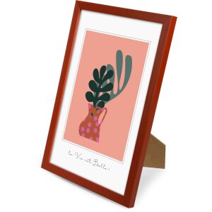 Goldbuch Holzrahmen Aura 20x30 cm Rust Echtholz mit Klarglas und MDF-Rückwand