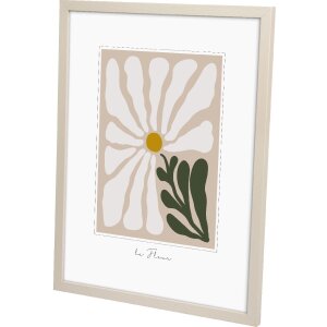 Goldbuch Holzrahmen Aura 30x40 cm Beige Echtholz mit Klarglas MDF Rückwand