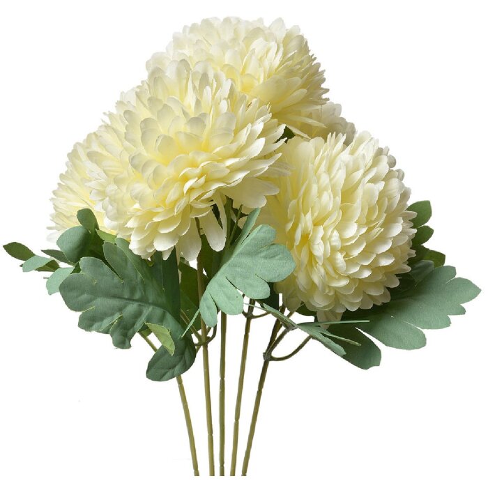 Clayre & Eef 6PL0362W Deko Zweig Blumen Weiß 22x14x43 cm