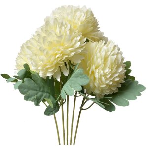 Clayre & Eef 6PL0362W Deko Zweig Blumen Weiß...