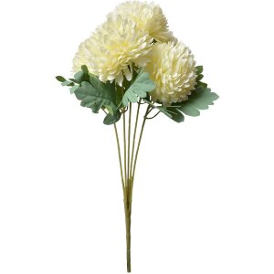 Clayre & Eef 6PL0362W Deko Zweig Blumen Weiß 22x14x43 cm