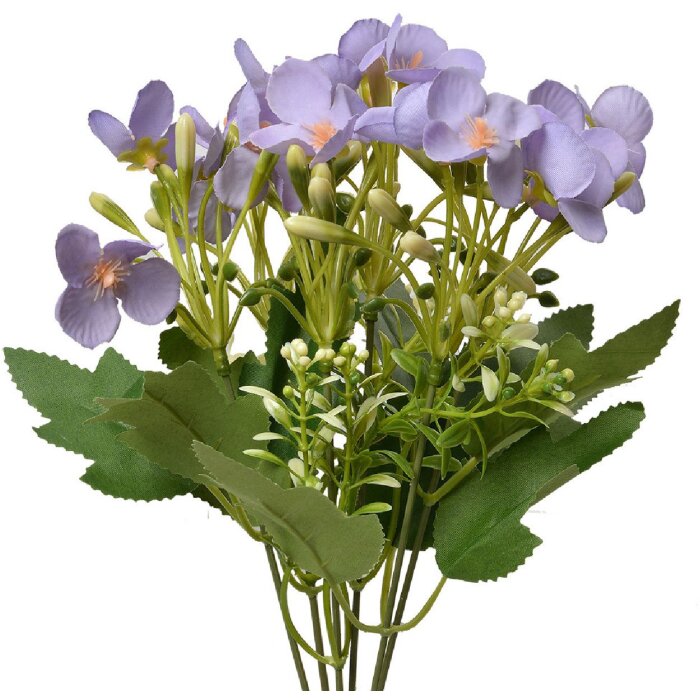 Clayre & Eef 6PL0363PA Dekoration Zweig mit Blumen 15x15x30 cm