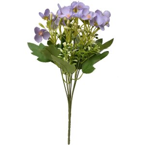 Clayre & Eef 6PL0363PA Dekoration Zweig mit Blumen 15x15x30 cm