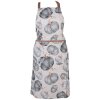 Clayre & Eef CSP41-1 Schürze Kürbis-Design Beige Grau 70x85 cm