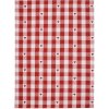 Clayre & Eef LVT42-2 Küchentuch Rot Weiß kariert mit Herzen 50x70 cm