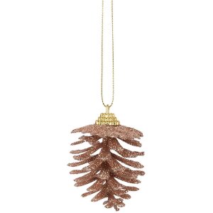 Clayre & Eef 65794 Dekoration Anhänger Kiefernzapfen Ø 5x7 cm