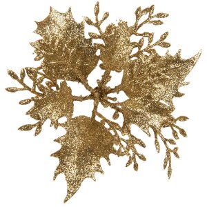 Clayre & Eef 65784 Weihnachtsdeko Blume Gold Ø...