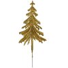 Clayre & Eef 65800 Dekoration Weihnachtsbaum Gold 17x8x37 cm