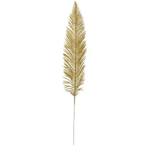 Clayre & Eef 65806 Deko Blatt Gold Kunststoff 7x1x45 cm