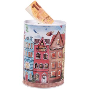 Clayre & Eef 6BL0157 Шкатулка для денег Ø 10x15 см