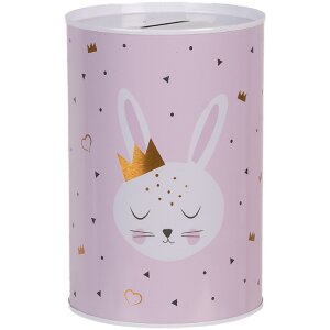 Clayre & Eef 6BL0164 Коробка для денег Розовый кролик...