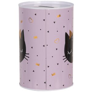 Clayre & Eef 6BL0166 Spardose Rosa Katze Ø...