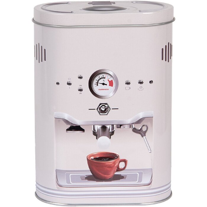 Clayre & Eef 6BL0188 Жестянка для хранения в стиле кантри серая 14x8x19 см