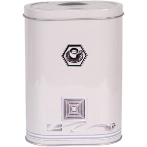 Clayre & Eef 6BL0188 Жестянка для хранения в стиле кантри серая 14x8x19 см