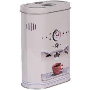 Clayre & Eef 6BL0188 Жестянка для хранения в стиле кантри серая 14x8x19 см