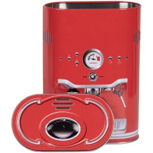 Clayre & Eef 6BL0190 Blechdose Rot 14x8x19 cm Landhausstil