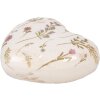 Clayre & Eef 6CE1917 Deko Herz Keramik Beige Rosa 11x11x4 cm