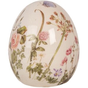 Clayre & Eef 6CE1918S Deko Ei Keramik Beige Rosa...
