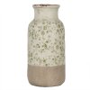 Clayre & Eef 6CE1929L Vase Keramik Grün Ø 15x32 cm Landhausstil
