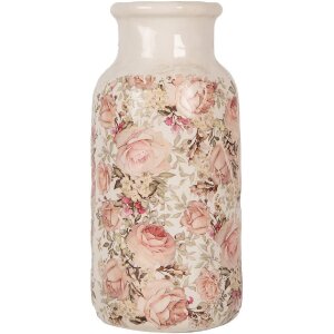 Clayre & Eef Vase 6CE1930L Beige Rosa Ø 15x32...