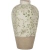 Clayre & Eef 6CE1936S Vase Grün Ø 17x29 cm Keramik Landhausstil