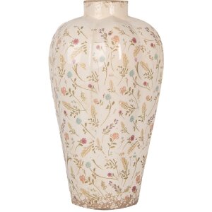 Clayre & Eef Vase 6CE1937L Beige Rosa Ø 24x40...