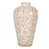 Clayre & Eef Vase 6CE1937L Beige Rosa Ø 24x40 cm Keramik Landhausstil