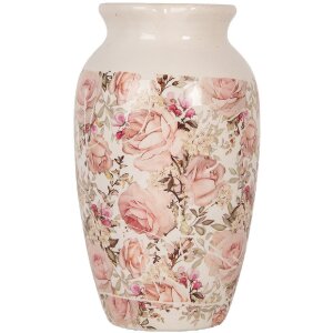 Clayre & Eef Vase 6CE1940S Beige Rosa Keramik...