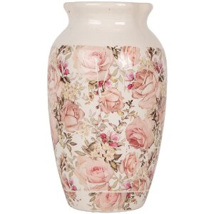 Clayre & Eef Vase 6CE1940S Beige Rosa Keramik...