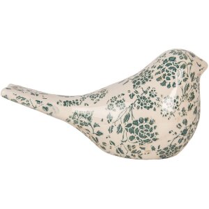 Clayre & Eef 6CE1950L Dekoration Vogel Beige...