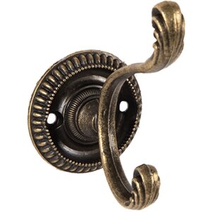 Clayre & Eef 6Y5723 Wandhaken Eisen Antik Braun 4x6x7 cm