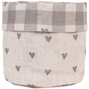 Clayre & Eef LVT50G Brotkörbchen Beige Grau...