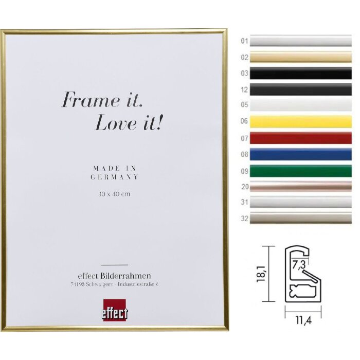 Art effect Puzzlerahmen Silber Gold Schwarz Weiß 24x36 cm bis 70x100 cm