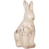 Clayre & Eef 6CE1958M Декоративный кролик бежево-розовый керамический 13x10x21 см