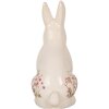 Clayre & Eef 6CE1959L Deko Kaninchen Beige Rosa 16x12x28 cm