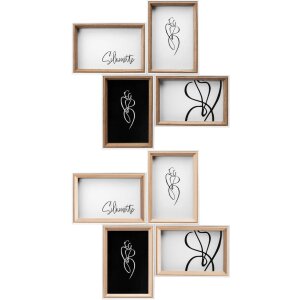 Деревянная галерея Walther Silhouette белый/бук 4 фото 10x15 см 13x18 см