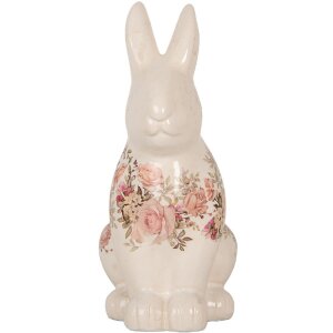 Clayre & Eef 6CE1956L Deko Kaninchen Beige Rosa...