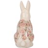 Clayre & Eef 6CE1956L Deko Kaninchen Beige Rosa 16x12x28 cm