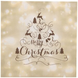 Clayre & Eef 73084 Бумажные салфетки бежевые Merry...