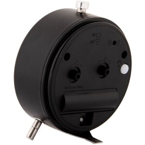 Clayre & Eef 6AC0033Z Wecker Analog Schwarz 10x7x12 cm Metall Glas 1xAA