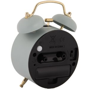 Clayre & Eef 6AC0034BL Будильник Синее золото 10x6x12 см Аналоговые часы