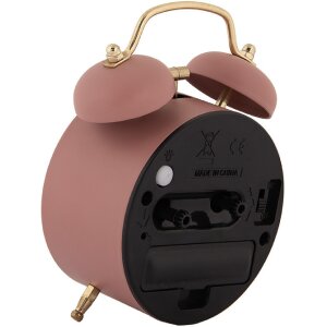 Clayre & Eef 6AC0034P Wecker Analog Rosa 10x6x12 cm 1xAA