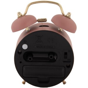 Clayre & Eef 6AC0034P Wecker Analog Rosa 10x6x12 cm 1xAA