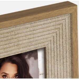 ZEP Fotorahmen Naxos Polystyrol Grau Creme Braun 10x15 bis 20x30 cm