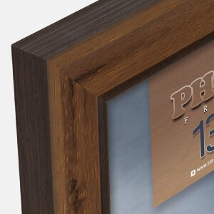 ZEP Bilderrahmen Arles 10x15 cm bis 30x45 cm Polyterol Holzoptik Klarglas