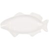 Clayre & Eef 6CEBO0171 Schale Fisch Weiß 30x15x3 cm Keramik Landhausstil