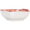 Clayre & Eef 6CEBO0186 Schale Keramik Weiß Rot 11x8x4 cm 75 ml